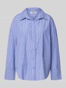 Only Relaxed Fit Hemdbluse mit Baumwoll-Anteil Modell 'OREGON' in Blau...