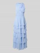 Neo Noir Maxikleid im Stufen-Look Modell 'MARLI SOLID CHIFFON DRESS' i...