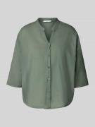 ZABAIONE Regular Fit Bluse mit Tunikakragen Modell 'Li44araa' in Khaki...