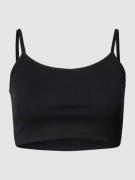 Review Basic Crop Top in Black, Größe XL