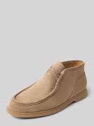 BOSS Schnürschuhe aus echtem Rindsleder in Beige, Größe 40