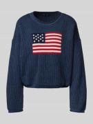 GAP Regular Fit Strickpullover mit Motiv-Stitching Modell 'Americana' ...