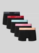Lacoste Slim Fit Trunks aus Baumwoll-Mix in Black, Größe L
