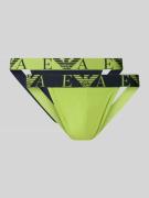 Emporio Armani Jogstrap mit Logo-Stitching im 2er-Pack in Neon Gruen, ...