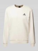 adidas Sportswear Sweatshirt mit Logo-Stitching in Sand, Größe XL