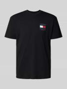 Tommy Jeans Regular Fit T-Shirt aus reiner Baumwolle in Black, Größe L