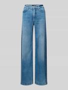 Marc Cain Wide Fit Jeans im Used-Look in Marine, Größe 44