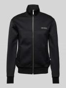 Les Deux Sweatjacke mit Label-Print Modell 'Ballier' in Black, Größe X...