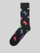 Happy Socks Socken mit Label-Print in Black, Größe 41-46
