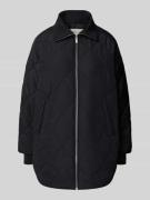 Tom Tailor Denim Relaxed Fit Steppmantel mit Stehkragen in Black, Größ...