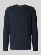 Christian Berg Men Pullover mit Label-Patch in Marine, Größe 3XL