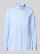 ETERNA Hemdbluse mit Knopfleiste in Bleu, Größe 34