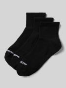 Jack & Jones Socken mit Label-Print Modell 'LUCA' im 3er-Pack in Black...