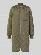 Jake*s Casual Regular Fit Steppmantel mit Stehkragen in Khaki, Größe 3...