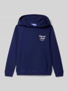 Jack & Jones Hoodie mit Label-Print und Känguru-Tasche in Blau, Größe ...