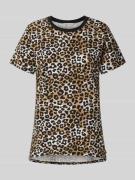 Tom Tailor Denim Regular Fit T-Shirt aus reiner Baumwolle in Beige, Gr...