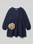 Mayoral Wide Fit Kleid mit floraler Applikation in Marine, Größe 104