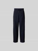 Kenzo Regular Fit Leinenhose mit Cargotasche in Dunkelblau, Größe L