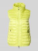 Marc Cain Steppweste mit Daunen-Feder-Füllung in Neon Gelb, Größe 34