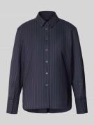 Windsor Regular Fit Hemdbluse aus Schurwolle mit Knopfleiste in Marine...