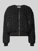 Jake*s Collection Steppjacke mit Reißverschluss in Black, Größe 34