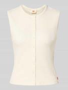 Levi's® Tanktop mit durchgehender Knopfleiste in Ecru, Größe L