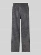 MAC Cropped Cordhose mit elastischem Bund Modell 'CHIARA' in Anthrazit...