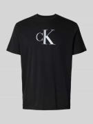 Calvin Klein Jeans Regular Fit T-Shirt aus reiner Baumwolle mit Logo-P...