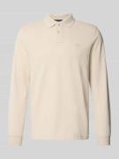 MCNEAL Regular Fit Poloshirt mit Label-Stitching in Sand, Größe L