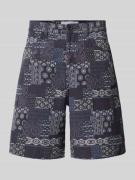 Les Deux Shorts im Allover-Look Modell 'Ryder' in Marine, Größe 30