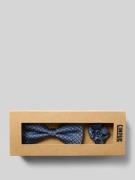 CINQUE Fliege und Einstecktuch aus Seide Modell 'PIO' in Blau, Größe 1