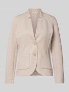 Tom Tailor Regular Fit Kurzblazer aus Baumwoll-Mix in Taupe, Größe S