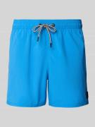 FIRE + ICE Regular Fit Shorts mit Label-Patch Modell 'NELSON' in Blau,...
