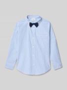 s.Oliver RED LABEL Slim Fit Hemd aus Baumwoll-Mix in Bleu, Größe 104