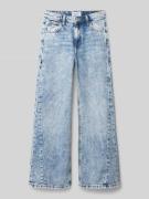 CARS JEANS Wide Leg Jeans mit Eingrifftaschen Modell 'DYARA' in Blau, ...