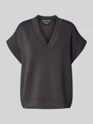 Scotch & Soda Sweatshirt mit V-Ausschnitt in Dunkelblau, Größe L
