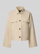 JOOP! Jacke mit Brusttaschen Modell 'Odelia' in Sand, Größe 36