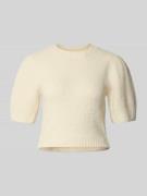 Vero Moda Regular Fit Strickpullover mit Woll-Anteil Modell 'NOVAH' in...