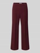 Raffaello Rossi Straight Fit Bundfaltenhose Modell 'RENEE' in Bordeaux...