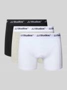 Jack & Jones Trunks mit Logo-Stitching Modell 'Soho' im 3er-Pack in We...