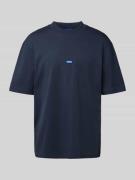 Hugo Blue Regular Fit T-Shirt aus reiner Baumwolle in Marine, Größe M