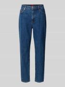 HUGO Mom Fit Jeans aus reiner Baumwolle in Blau, Größe 25/32