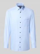 OLYMP Regular Fit Business-Hemd aus reiner Baumwolle in Bleu, Größe 44
