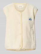 American Vintage Weste mit Teddyfell Modell 'HOKTOWN' in Ecru, Größe M...