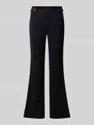 Guess Slim Fit Schlaghose aus Viskose-Mix Modell 'MAELICE' in Black, G...