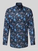 OLYMP Modern Fit Businesshemd mit Kentkragen in Marine, Größe 42