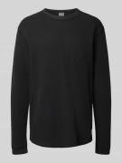 Levi's® Longsleeve mit gerippten Abschlüssen in Black, Größe L