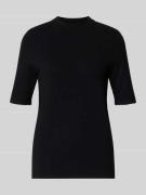 Betty Barclay Strickshirt mit Stehkragen in Black, Größe 36