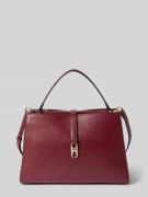 Tommy Hilfiger Henkeltasche mit genarbter Oberfläche in Bordeaux, Größ...