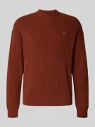 Calvin Klein Jeans Oversized Strickpullover mit gerippten Abschlüssen ...